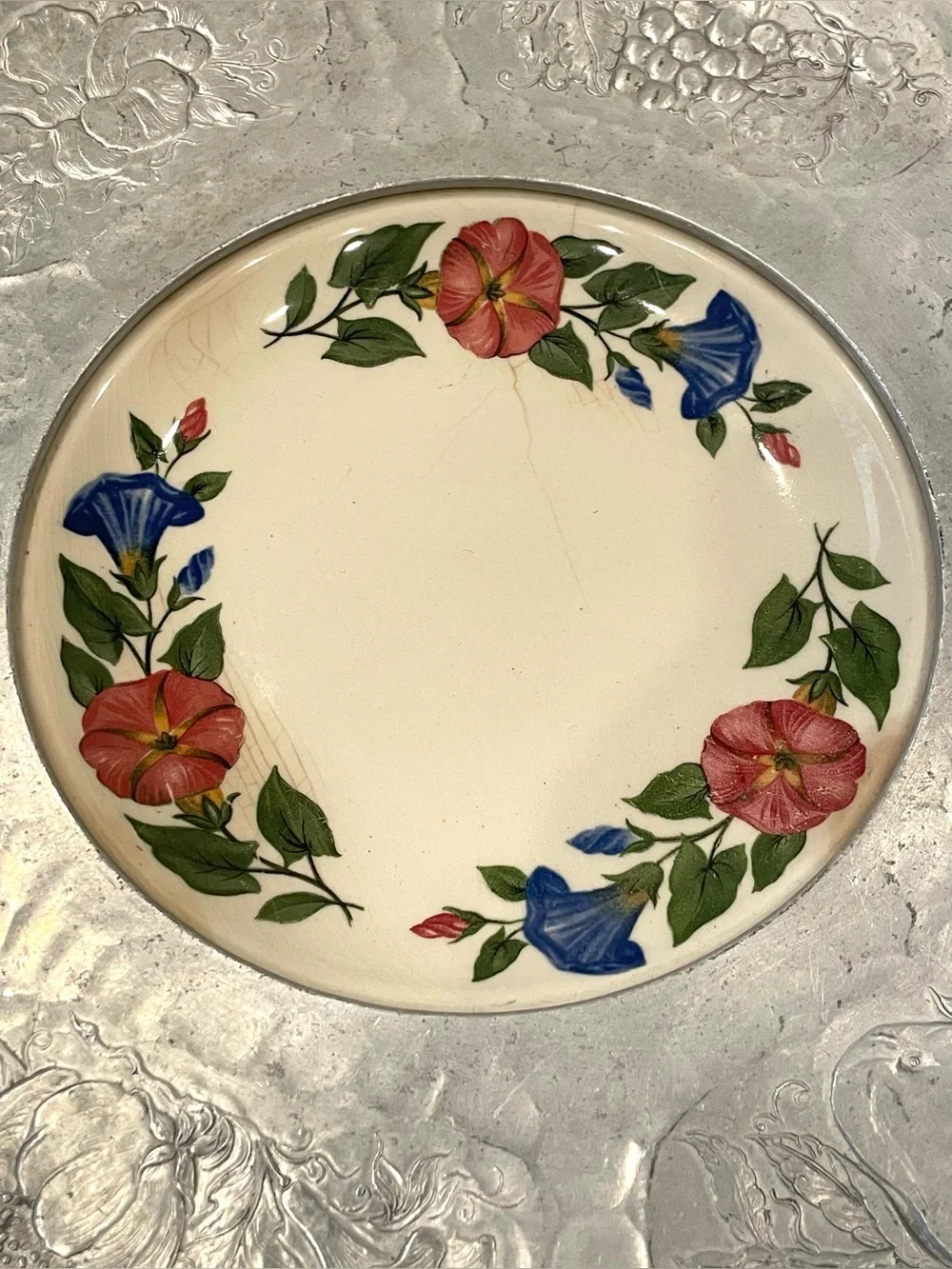 Vintage Cromwell Aluminum Hand Wrought Dish